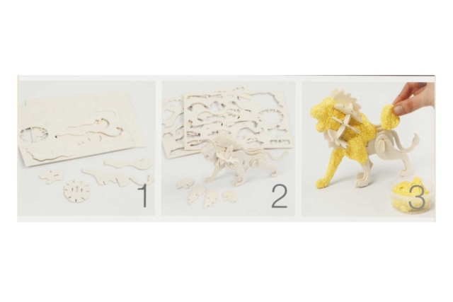 Cartón león - Maquettes en bois - 10doigts.fr