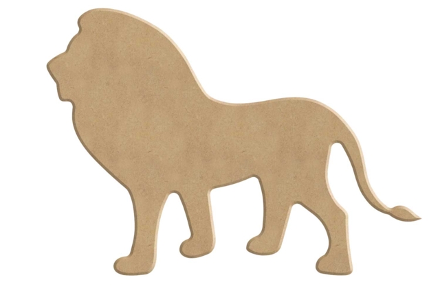 Wooden Lion to Decorate - 1 - Wooden Animals - 10doigts.com - Animaux en bois à décorer - 10doigts.fr