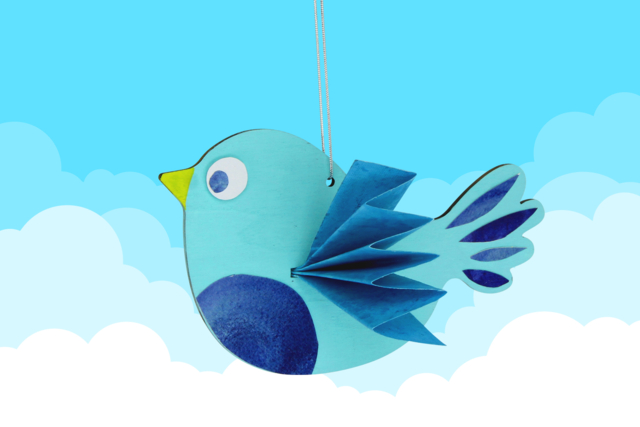 Wooden Bird Hangings - 6 Pieces - 2 - Wooden Decorative Suspensions - 10doigts.com - Mobile en bois à fabriquer et carillons - 10doigts.fr