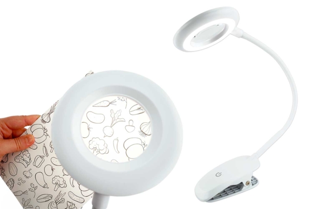 Lupa LED con pinza - Articles lumineux, guirlandes et bougies LED - 10doigts.fr