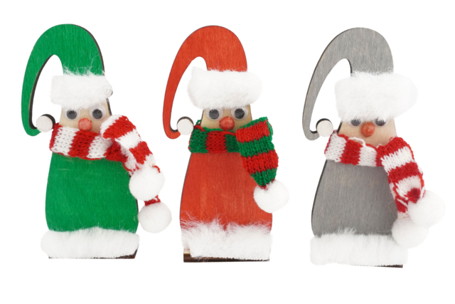Mini Knitted Scarves - 6 Pieces - 2 - Small Christmas Decorations - 10doigts.com - Petites décorations de Noël - 10doigts.fr