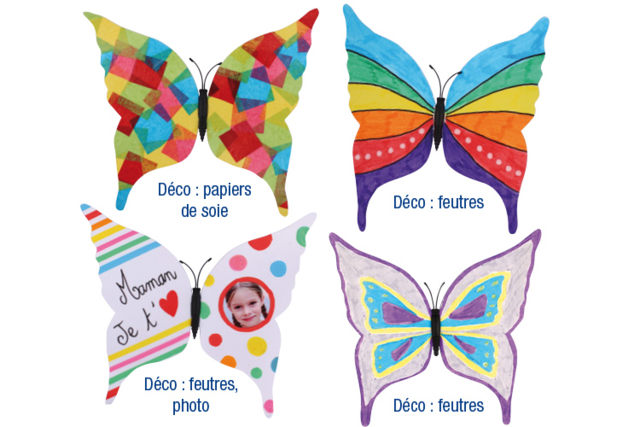 Butterfly Magnets - 6 Pieces - 1 - Paper Supports - 10doigts.com - Supports en papier - 10doigts.fr