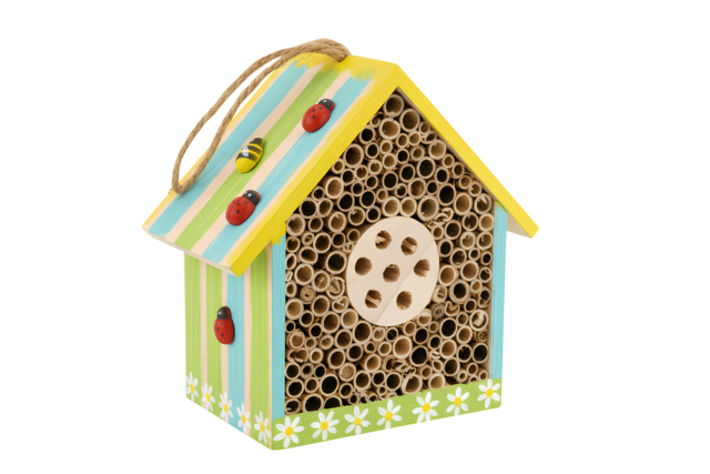 Wooden Insect Hotel - 2 - Wooden Birdhouses and Feeders - 10doigts.com - Nichoirs, mangeoires et refuges en bois à décorer - 10doigts.fr