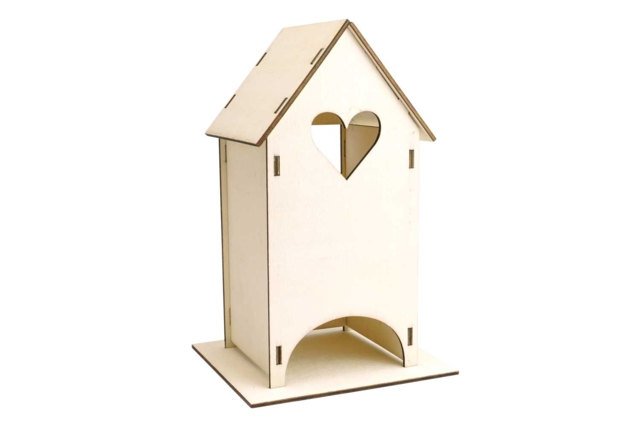 Wooden Tea Bag House - 1 - Wooden Objects for the Kitchen - 10doigts.com - Objets en bois à décorer pour la cuisine - 10doigts.fr