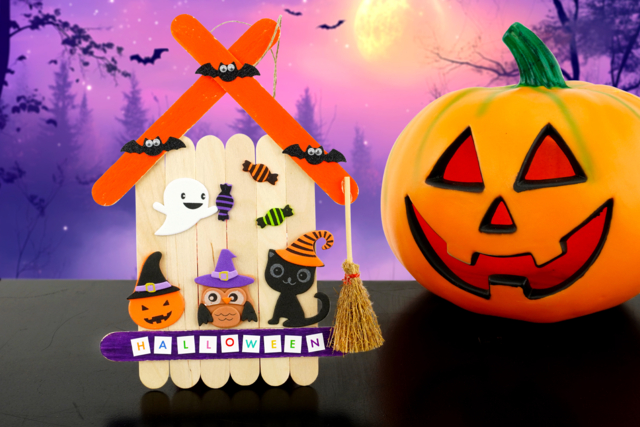 Mini Witch Brooms - 6 Pieces - 4 - Halloween Creative Accessories - 10doigts.com - Accessoires créatifs Halloween - 10doigts.fr
