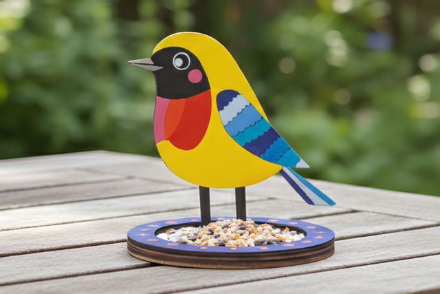 Wooden Bird Feeder - 2 - Gardening for Kids - 10doigts.com - Jardinage enfants - 10doigts.fr