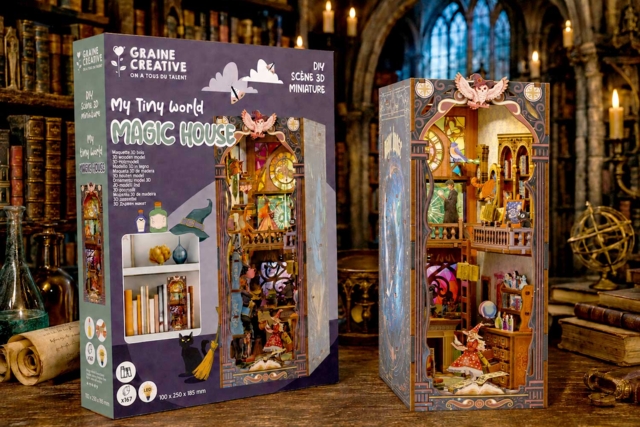 3D Light Model - "Magic House" - Maquettes en bois - 10doigts.fr