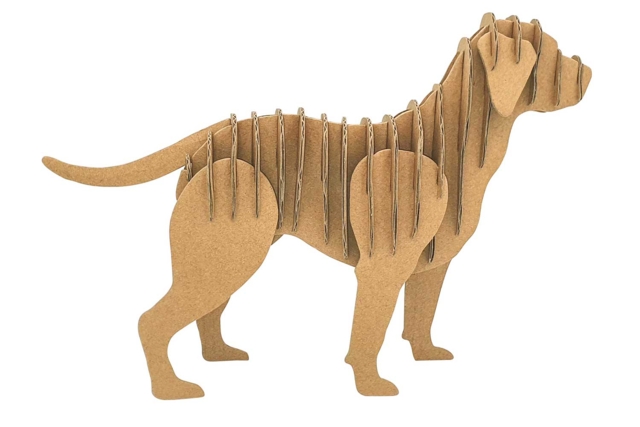 Assembled Dog - 1 - Cardboard Models - 10doigts.com - Maquettes en carton - 10doigts.fr