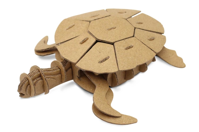 Assemble-it Turtle - 1 - Cardboard Models - 10doigts.com - Maquettes en carton - 10doigts.fr