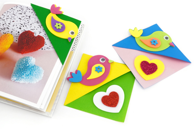 Soft Rubber Heart Stickers - 500 pcs - 4 - Heart Decorations - 10doigts.com - Décorations coeurs pour des créations pleines d'amour - 10doigts.fr