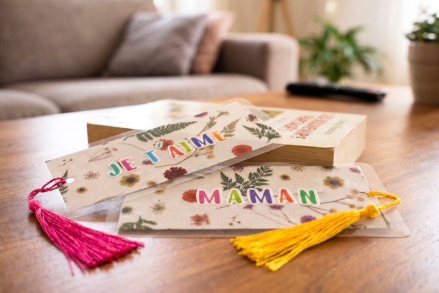 Dried flowers bookmark - Papiers Décopatch - 10doigts.fr