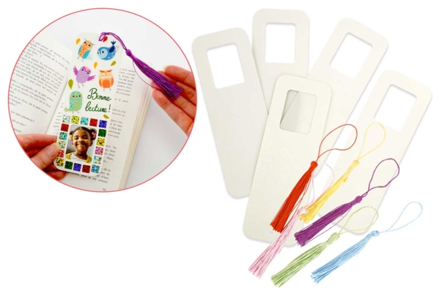 Decorate-Your-Own Photo Bookmarks - 6 Pieces - 1 - Card Making Kits - 10doigts.com - Kits carteries - 10doigts.fr