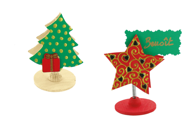 Wooden Christmas Place Card - 2 - Place Card - 10doigts.com - Marque-place - 10doigts.fr