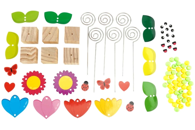 Flower Photo Holder Kit to Make - 6 Pieces - 2 - Father's Day Activity Kits - 10doigts.com - Kits créatifs Fête des Pères : des coffrets tout-en-un pour papa - 10doigts.fr