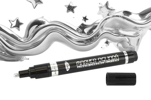 Liquid Chrome Marker with Mirror Effect - 1 - Paint Markers - 10doigts.com - Marqueurs peinture : l'intensité de l'acrylique au bout des doigts - 10doigts.fr