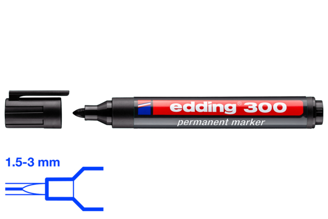Black Permanent Markers - 6 - Permanent Markers - 10doigts.com - Marqueurs permanents : une tenue indélébile sur toutes les surfaces - 10doigts.fr