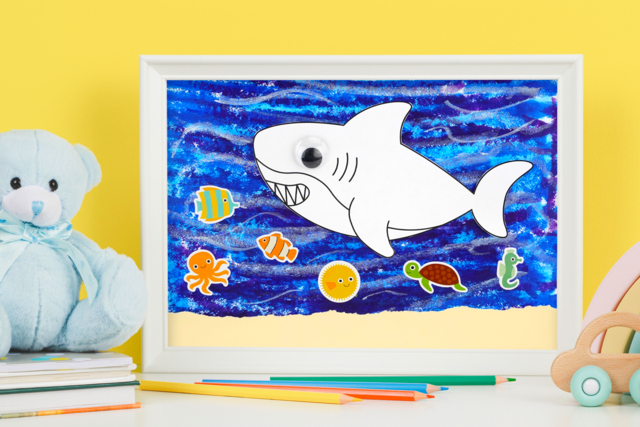Fun Fish Stickers - 84 pcs - 5 - Animal Stickers - 10doigts.com - Des gommettes animaux pour créer et apprendre dès la maternelle - 10doigts.fr