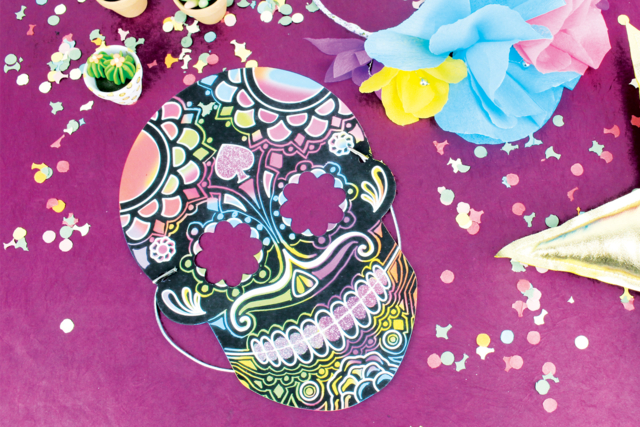 máscara calaveras - Masques créatifs enfants - 10doigts.fr