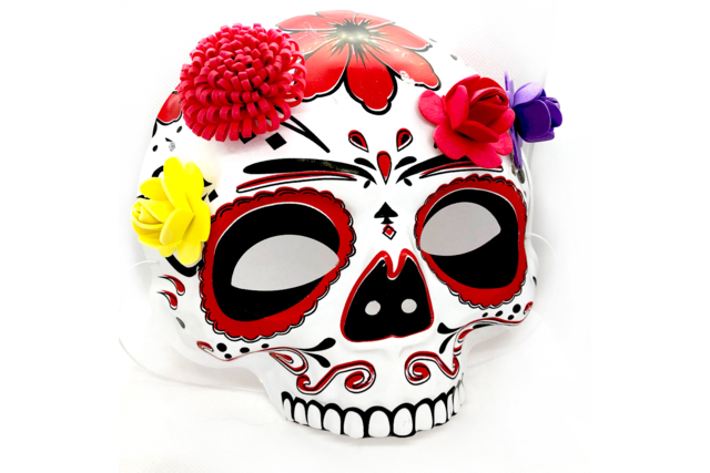 Half Skull Mask - 4 - Creative Masks for Kids - 10doigts.com - Masques créatifs enfants - 10doigts.fr