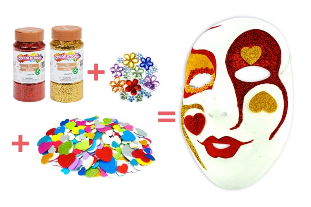 White Decoratable Masks - Various Sizes - 4 - Creative Masks for Kids - 10doigts.com - Masques créatifs enfants - 10doigts.fr