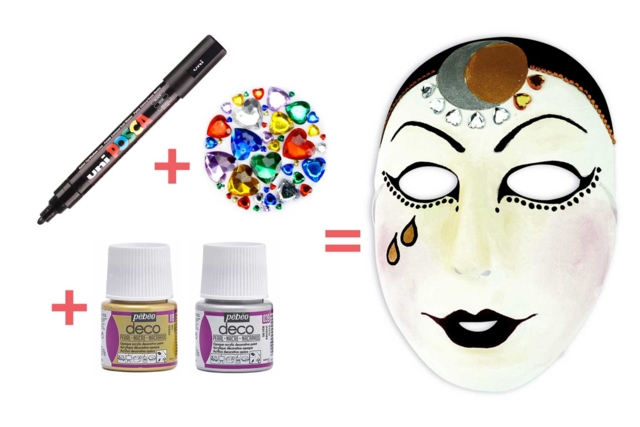 White Decoratable Masks - Various Sizes - 7 - Creative Masks for Kids - 10doigts.com - Masques créatifs enfants - 10doigts.fr