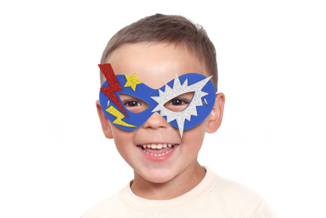 máscara superhéroe - Masques créatifs enfants - 10doigts.fr