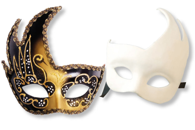 Máscara veneciana pintura - Masques créatifs enfants - 10doigts.fr