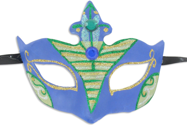 Máscara veneciana corona strass - Masques de Carnaval à décorer, à colorier ou à gratter pour les enfants - 10doigts.fr