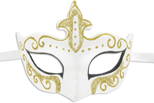 Rigid Venetian Masks - 12 Pieces - 11 - Carnival Masks - 10doigts.com - Masques de Carnaval à décorer, à colorier ou à gratter pour les enfants - 10doigts.fr