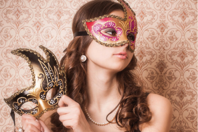 Rigid Venetian Masks - 12 Pieces - 3 - Carnival Masks - 10doigts.com - Masques de Carnaval à décorer, à colorier ou à gratter pour les enfants - 10doigts.fr
