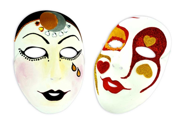 White Decoratable Masks - Various Sizes - 5 - Creative Masks for Kids - 10doigts.com - Masques créatifs enfants - 10doigts.fr