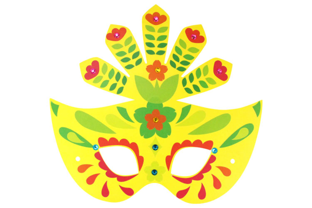 Máscaras de Carnaval + gomets + strass - Masques de Carnaval - 10doigts.fr