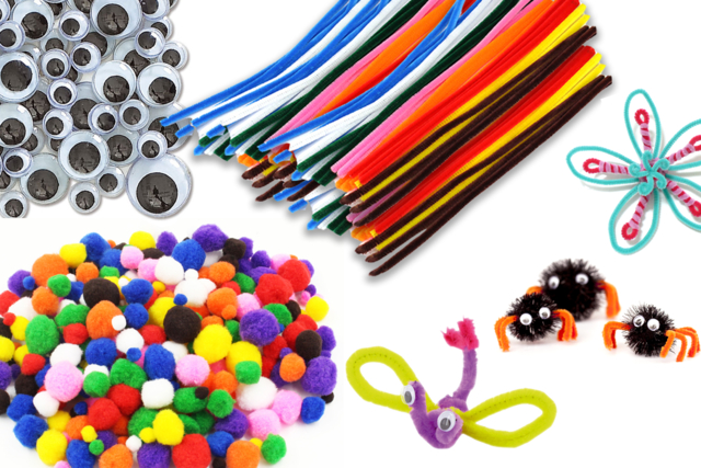 Megapack de material para manualidades infantiles - Chenilles, cure-pipe - 10doigts.fr