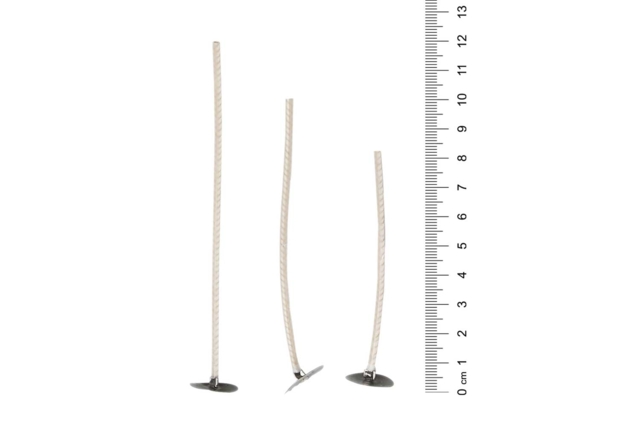 Waxed Wicks for Candles with Base - 3 - Wicks and Candle Accessories - 10doigts.com - Mèches et accessoires pour bougies - 10doigts.fr
