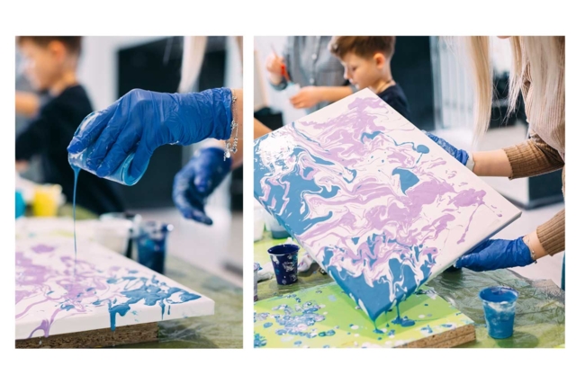 flujo de pintura mediana - Peinture marbling - 10doigts.fr