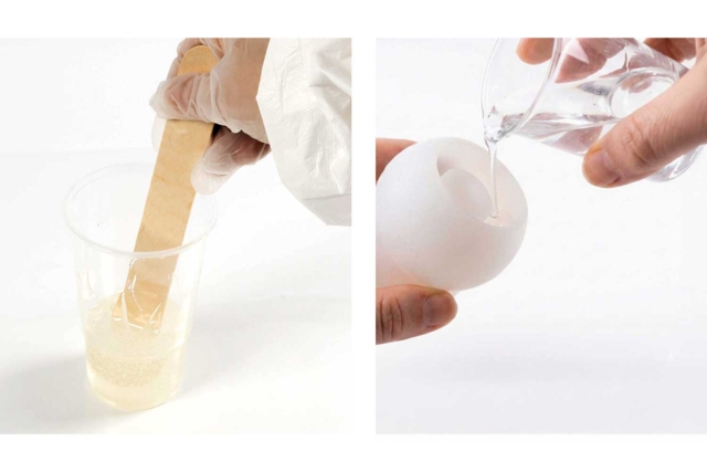 mezcla Resina transparente Bio - 300 ml - Résine - Modelage et moulage - 10doigts.fr