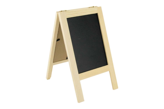 Double-Sided Chalkboard Easel - 3 - Wooden Chalkboards - 10doigts.com - Ardoise en bois à décorer - 10doigts.fr