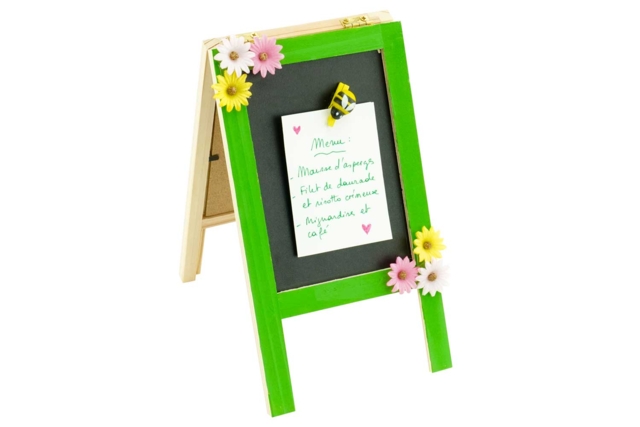 Double-Sided Chalkboard Easel - 2 - Wooden Chalkboards - 10doigts.com - Ardoise en bois à décorer - 10doigts.fr