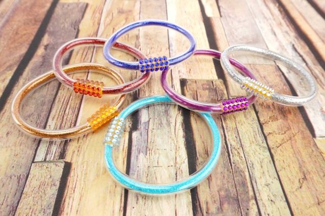Mis pequeños Pulseras de purpurina - Bracelets - 10doigts.fr