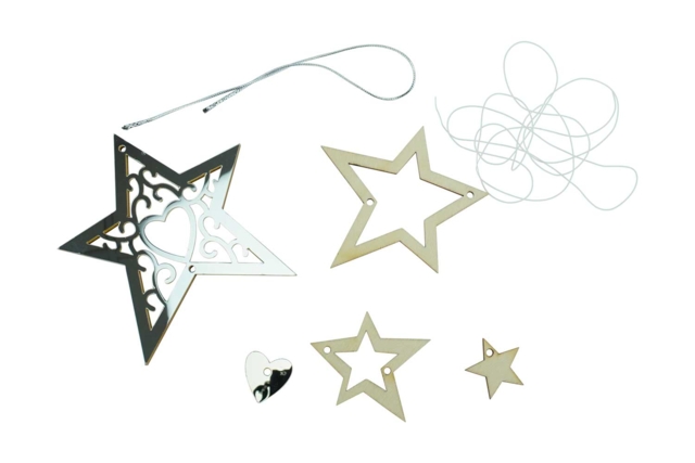 Assembly Kit: Star Garland - 2 - Christmas Garland and Ornaments - 10doigts.com - Guirlandes et suspensions de Noël - 10doigts.fr