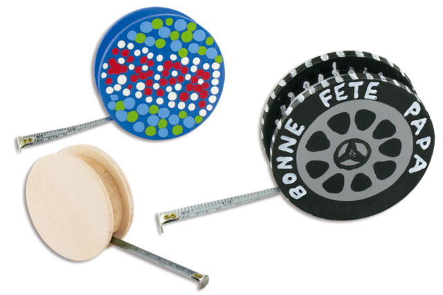 Natural Wood Tape Measure - 4 - Office Supplies - 10doigts.com - Objets pour le bureau : personnalisez votre espace de travail - 10doigts.fr