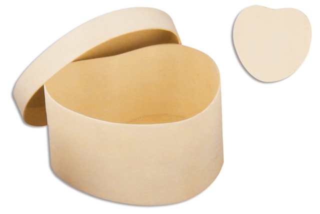 Wooden Heart Boxes - 6 Pieces - 1 - Wooden Boxes - 10doigts.com - Boîtes en bois à décorer - 10doigts.fr