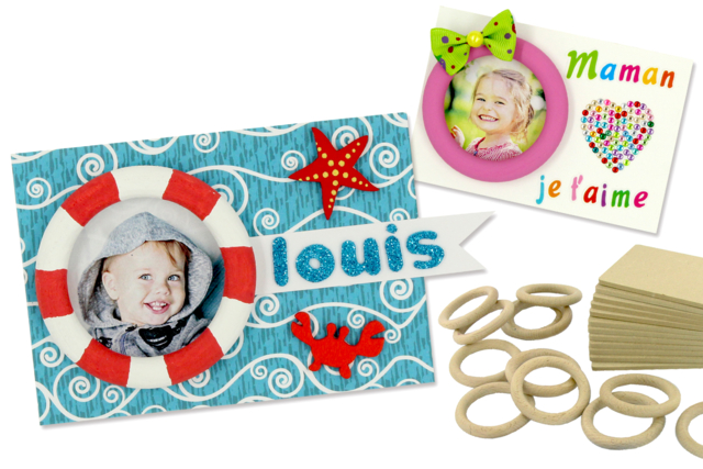 DIY Wooden Frames - 12 Pieces - 4 - Wooden Photo Frames - 10doigts.com - Cadres photo en bois à décorer - 10doigts.fr