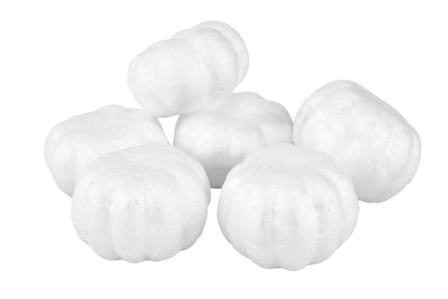 Mini Styrofoam Pumpkins - 24 Pieces - 1 - Halloween Decoration Stands - 10doigts.com - Supports d'Halloween à décorer - 10doigts.fr