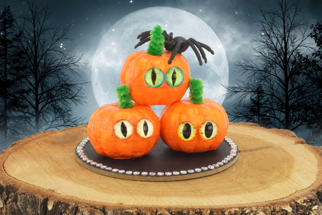 Mini Styrofoam Pumpkins - 24 Pieces - 3 - Halloween Decoration Stands - 10doigts.com - Supports d'Halloween à décorer - 10doigts.fr