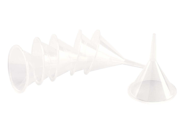 Mini Plastic Funnels - 6 Pieces - 1 - Painting Accessories - 10doigts.com - Accessoires de peintures - 10doigts.fr