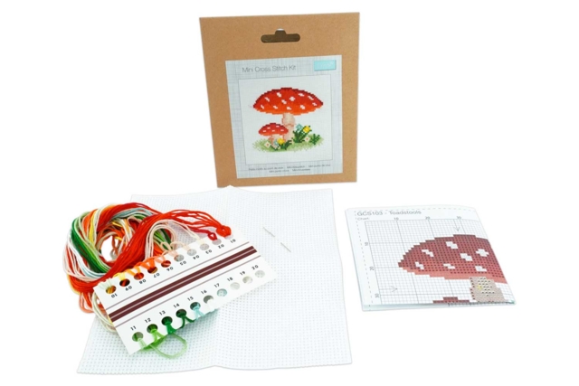 Cross Stitch Kit: Mushrooms - 3 - Sewing Kits - 10doigts.com - Kits Mercerie - 10doigts.fr
