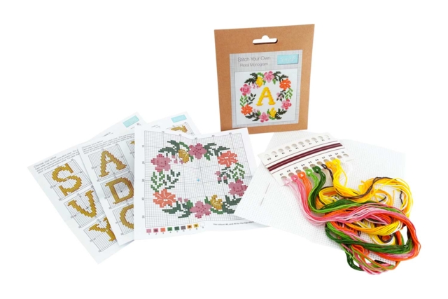 Cross Stitch Kit: Personalized Monogram - 3 - Sewing Kits - 10doigts.com - Kits Mercerie - 10doigts.fr