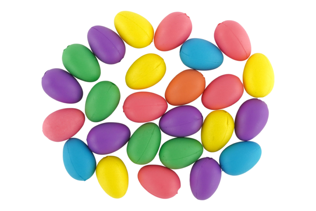 Mini Colored Plastic Eggs - 24 pcs - 1 - Creative Easter Eggs - 10doigts.com - Oeufs de Pâques créatif - 10doigts.fr