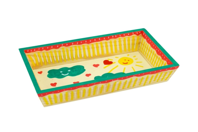 Mini bandeja de madera - Plateaux en bois à décorer - 10doigts.fr